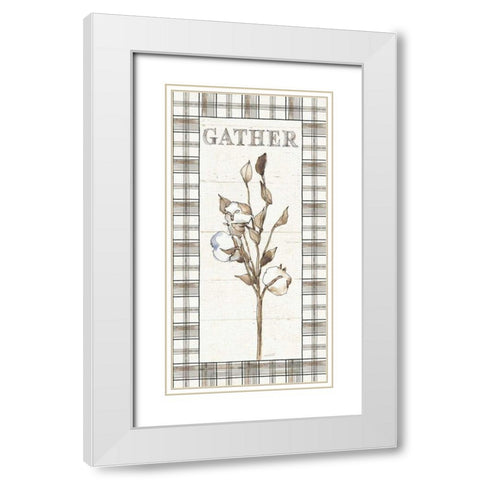 Farm Memories X Gather White Modern Wood Framed Art Print with Double Matting by Tavoletti, Anne