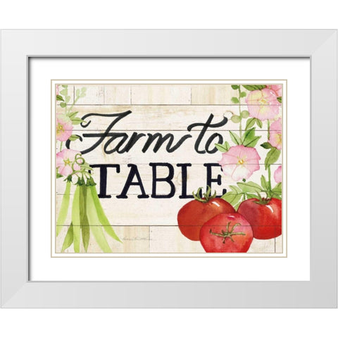 Life on the Farm Sign III White Modern Wood Framed Art Print with Double Matting by McKenna, Kathleen Parr