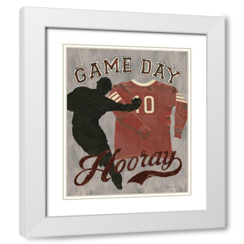 Game Day I White Modern Wood Framed Art Print with Double Matting by Fabiano, Marco