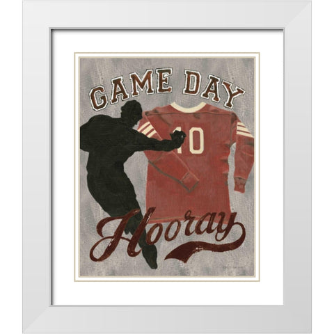 Game Day I White Modern Wood Framed Art Print with Double Matting by Fabiano, Marco