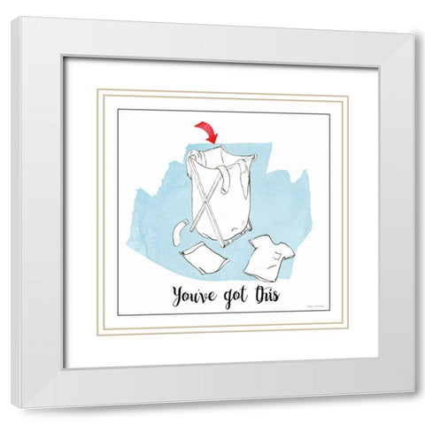 Home Improvement II with Color Script White Modern Wood Framed Art Print with Double Matting by Sullivan, Myles