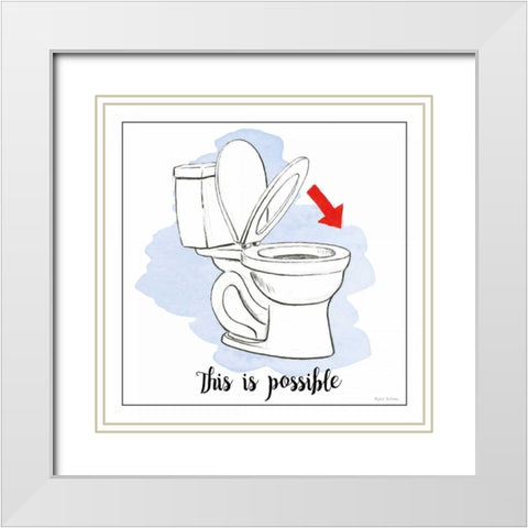 Home Improvement VI with Color Scrip White Modern Wood Framed Art Print with Double Matting by Sullivan, Myles