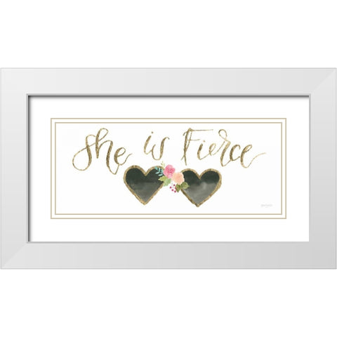 Girl Power VI White Modern Wood Framed Art Print with Double Matting by Jackson, Jenaya