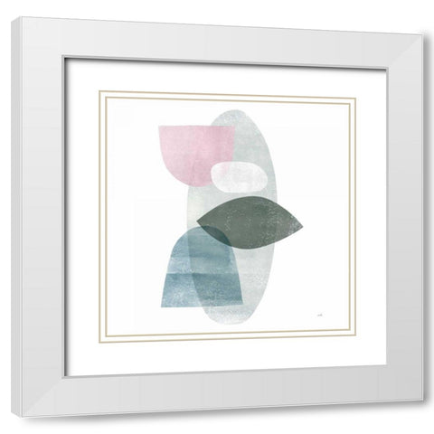 Dream III Sq White Modern Wood Framed Art Print with Double Matting by Hershey, Moira