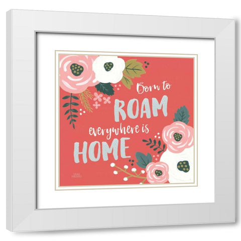 Wildflower Daydreams VII White Modern Wood Framed Art Print with Double Matting by Marshall, Laura