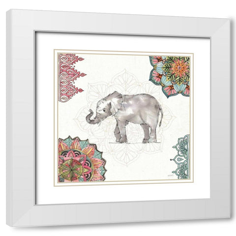 Mandala Morning II White Modern Wood Framed Art Print with Double Matting by Tavoletti, Anne