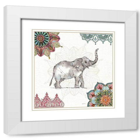 Mandala Morning III White Modern Wood Framed Art Print with Double Matting by Tavoletti, Anne