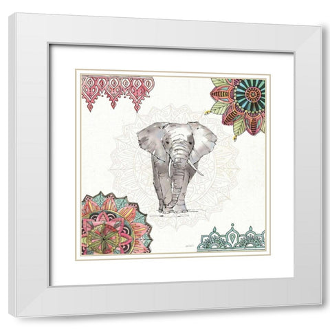 Mandala Morning IV White Modern Wood Framed Art Print with Double Matting by Tavoletti, Anne