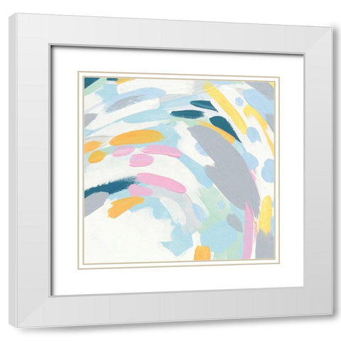 Laughter II White Modern Wood Framed Art Print with Double Matting by Hershey, Moira