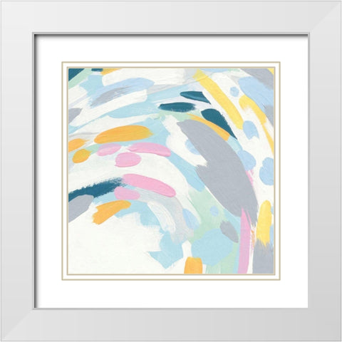 Laughter II White Modern Wood Framed Art Print with Double Matting by Hershey, Moira