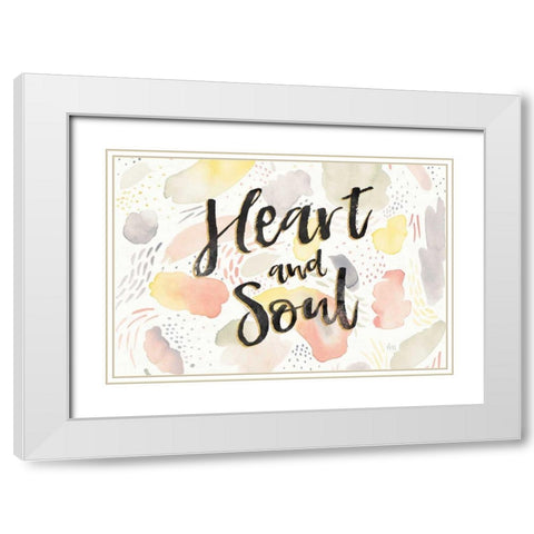 Meadow Breeze VII White Modern Wood Framed Art Print with Double Matting by Marshall, Laura