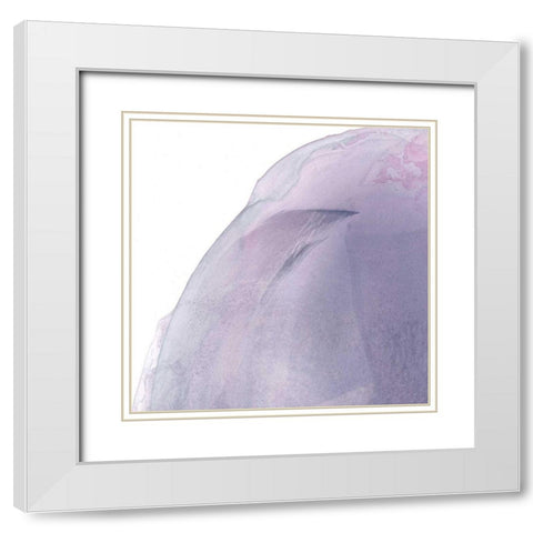 Swish of Magenta I White Modern Wood Framed Art Print with Double Matting by Rhue, Piper