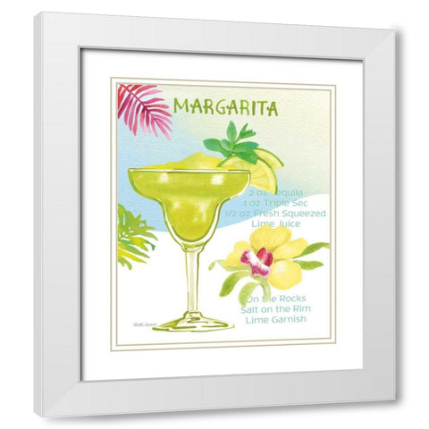 Tropical Getaway III White Modern Wood Framed Art Print with Double Matting by Grove, Beth
