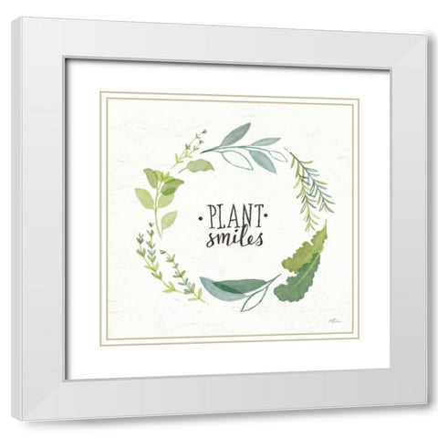 Fine Herbs II White Modern Wood Framed Art Print with Double Matting by Penner, Janelle