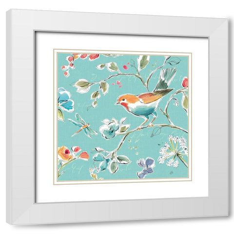 Soft Season IV White Modern Wood Framed Art Print with Double Matting by Brissonnet, Daphne