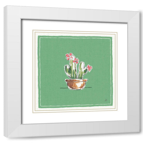 Desert Bloom X White Modern Wood Framed Art Print with Double Matting by Brissonnet, Daphne