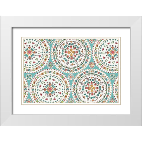 Desert Bloom XII White Modern Wood Framed Art Print with Double Matting by Brissonnet, Daphne