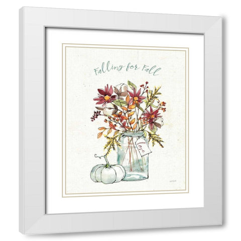 Festive Foliage II White Modern Wood Framed Art Print with Double Matting by Tavoletti, Anne
