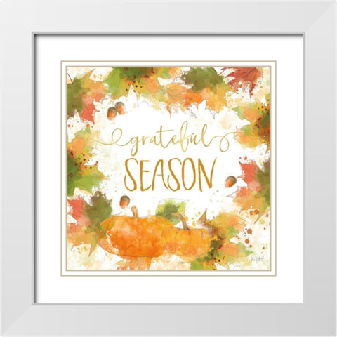 Harvest Splash II White Modern Wood Framed Art Print with Double Matting by Pertiet, Katie