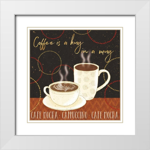 Fresh Coffee III White Modern Wood Framed Art Print with Double Matting by Audit, Lisa