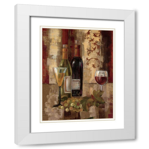 Graffiti and Wine III White Modern Wood Framed Art Print with Double Matting by Vassileva, Silvia