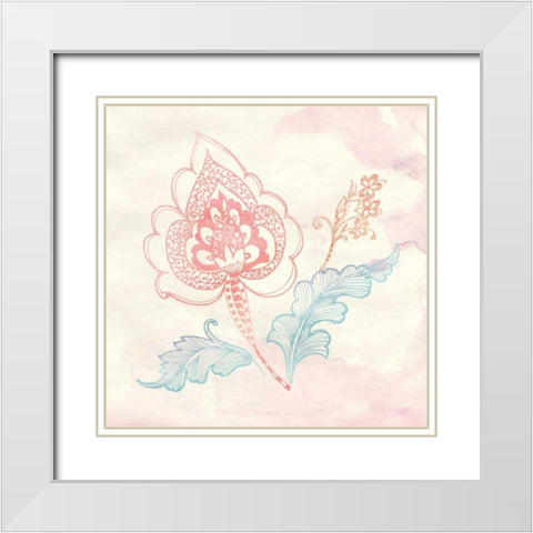 Eastern Boho II White Modern Wood Framed Art Print with Double Matting by Wild Apple Portfolio