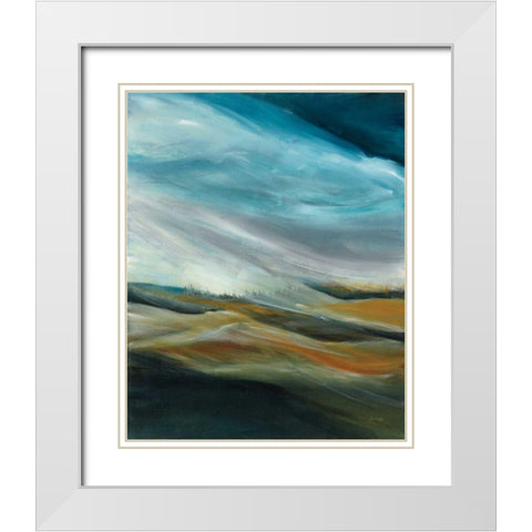 Sand Storm White Modern Wood Framed Art Print with Double Matting by Griggs, Jan