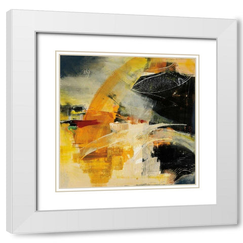 End of the Rainbow I White Modern Wood Framed Art Print with Double Matting by Griggs, Jan