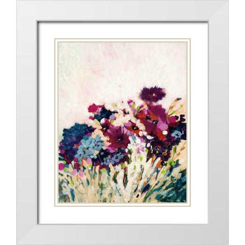 In Bloom White Modern Wood Framed Art Print with Double Matting by Griggs, Jan