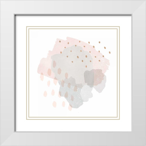 Lovely Blush II White Modern Wood Framed Art Print with Double Matting by Hershey, Moira