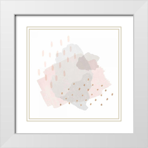 Lovely Blush III White Modern Wood Framed Art Print with Double Matting by Hershey, Moira