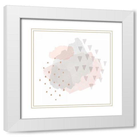 Lovely Blush IV White Modern Wood Framed Art Print with Double Matting by Hershey, Moira