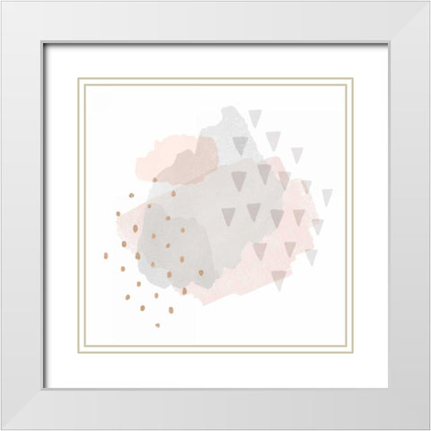 Lovely Blush IV White Modern Wood Framed Art Print with Double Matting by Hershey, Moira