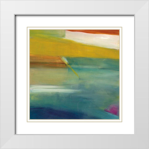 Subtleties White Modern Wood Framed Art Print with Double Matting by Griggs, Jan