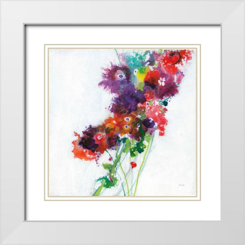 Growing Wild White Modern Wood Framed Art Print with Double Matting by Griggs, Jan