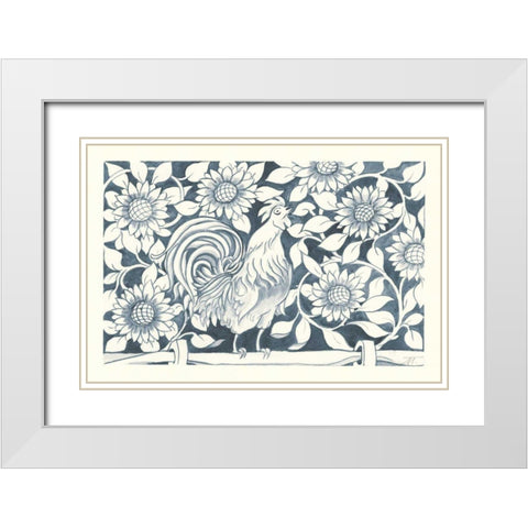 Farm Life I White Modern Wood Framed Art Print with Double Matting by Thomas, Miranda