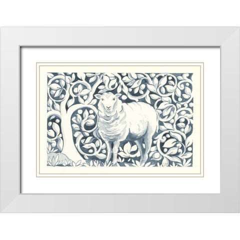 Farm Life V White Modern Wood Framed Art Print with Double Matting by Thomas, Miranda