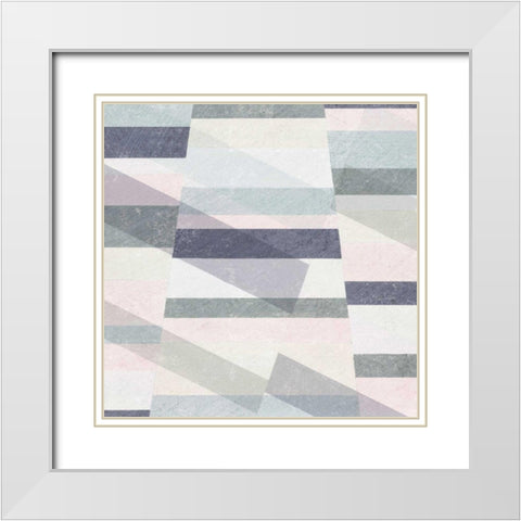 Pastel Reflections II White Modern Wood Framed Art Print with Double Matting by Hershey, Moira