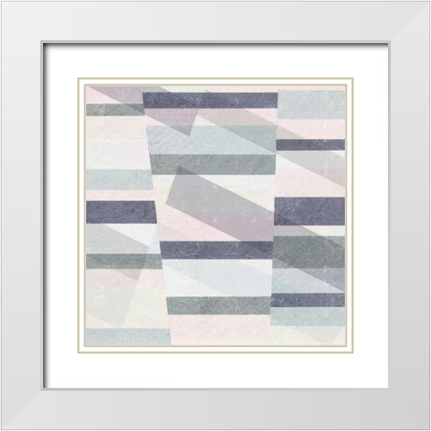 Pastel Reflections III White Modern Wood Framed Art Print with Double Matting by Hershey, Moira