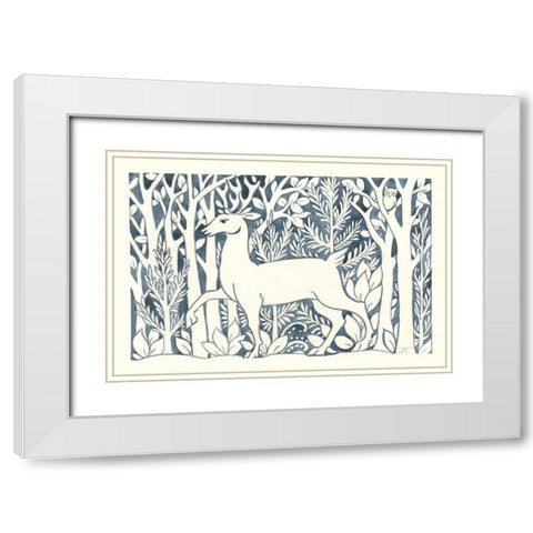 Forest Life V White Modern Wood Framed Art Print with Double Matting by Thomas, Miranda
