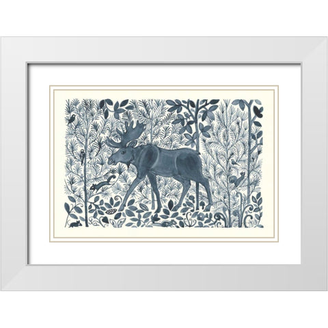 Forest Life VI White Modern Wood Framed Art Print with Double Matting by Thomas, Miranda