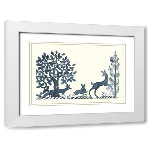 Forest Life VIII White Modern Wood Framed Art Print with Double Matting by Thomas, Miranda