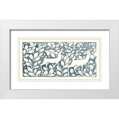 Forest Life X White Modern Wood Framed Art Print with Double Matting by Thomas, Miranda