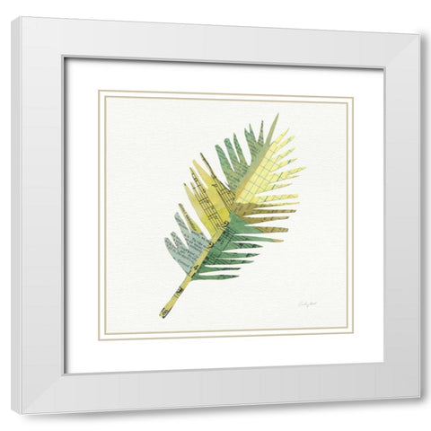 Tropical Fun Palms I White Modern Wood Framed Art Print with Double Matting by Prahl, Courtney