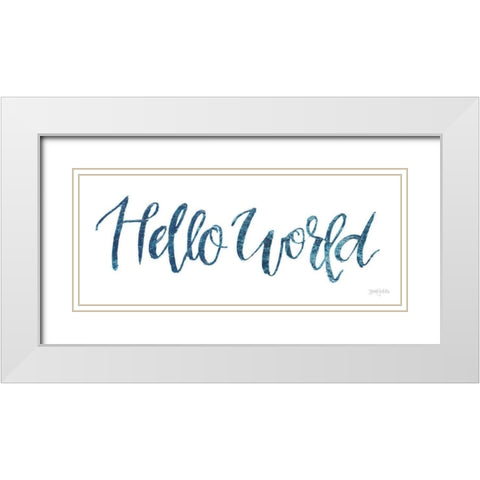Sweet Baby Boy I White Modern Wood Framed Art Print with Double Matting by Jackson, Jenaya