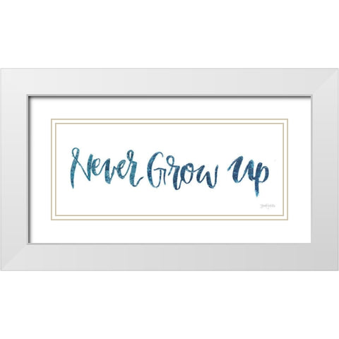 Sweet Baby Boy IV White Modern Wood Framed Art Print with Double Matting by Jackson, Jenaya