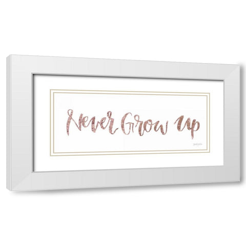 Sweet Baby Girl IV White Modern Wood Framed Art Print with Double Matting by Jackson, Jenaya