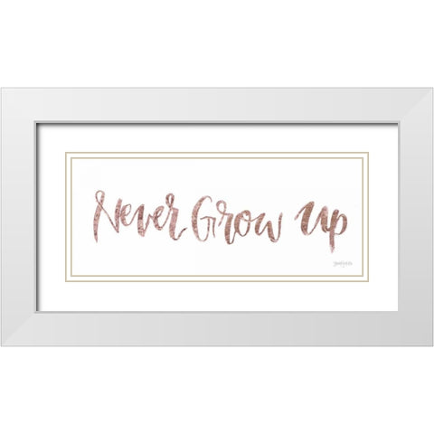Sweet Baby Girl IV White Modern Wood Framed Art Print with Double Matting by Jackson, Jenaya