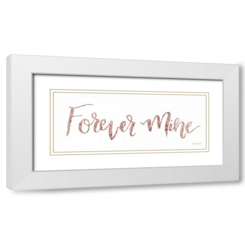 Sweet Baby Girl V White Modern Wood Framed Art Print with Double Matting by Jackson, Jenaya