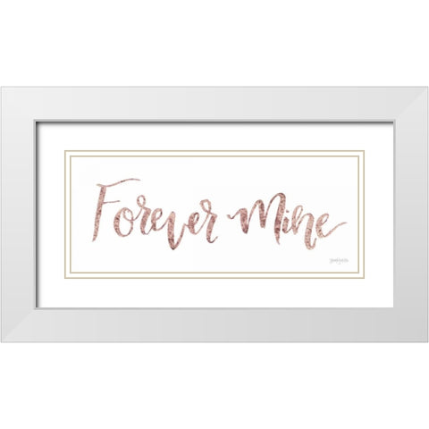 Sweet Baby Girl V White Modern Wood Framed Art Print with Double Matting by Jackson, Jenaya